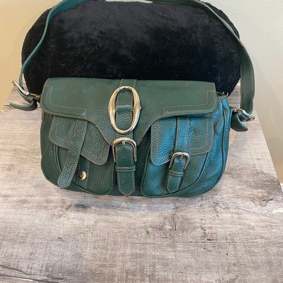 BCBG MAX AZRIA Vintage Pebbled Leather Bag - Picture 1 of 11